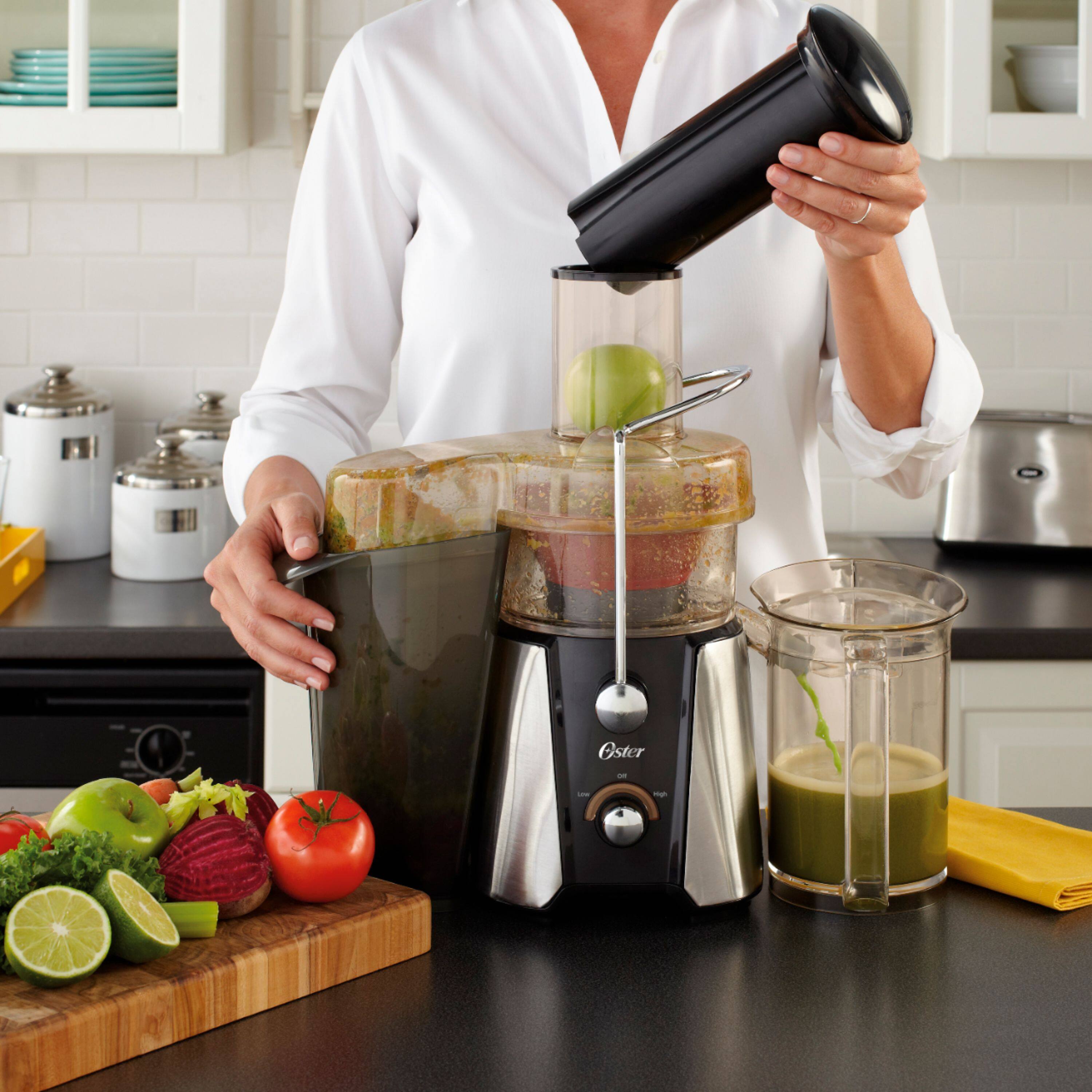 Alt View 11. Oster - JusSimple Centrifugal Juice Extractor - Stainless Steel.