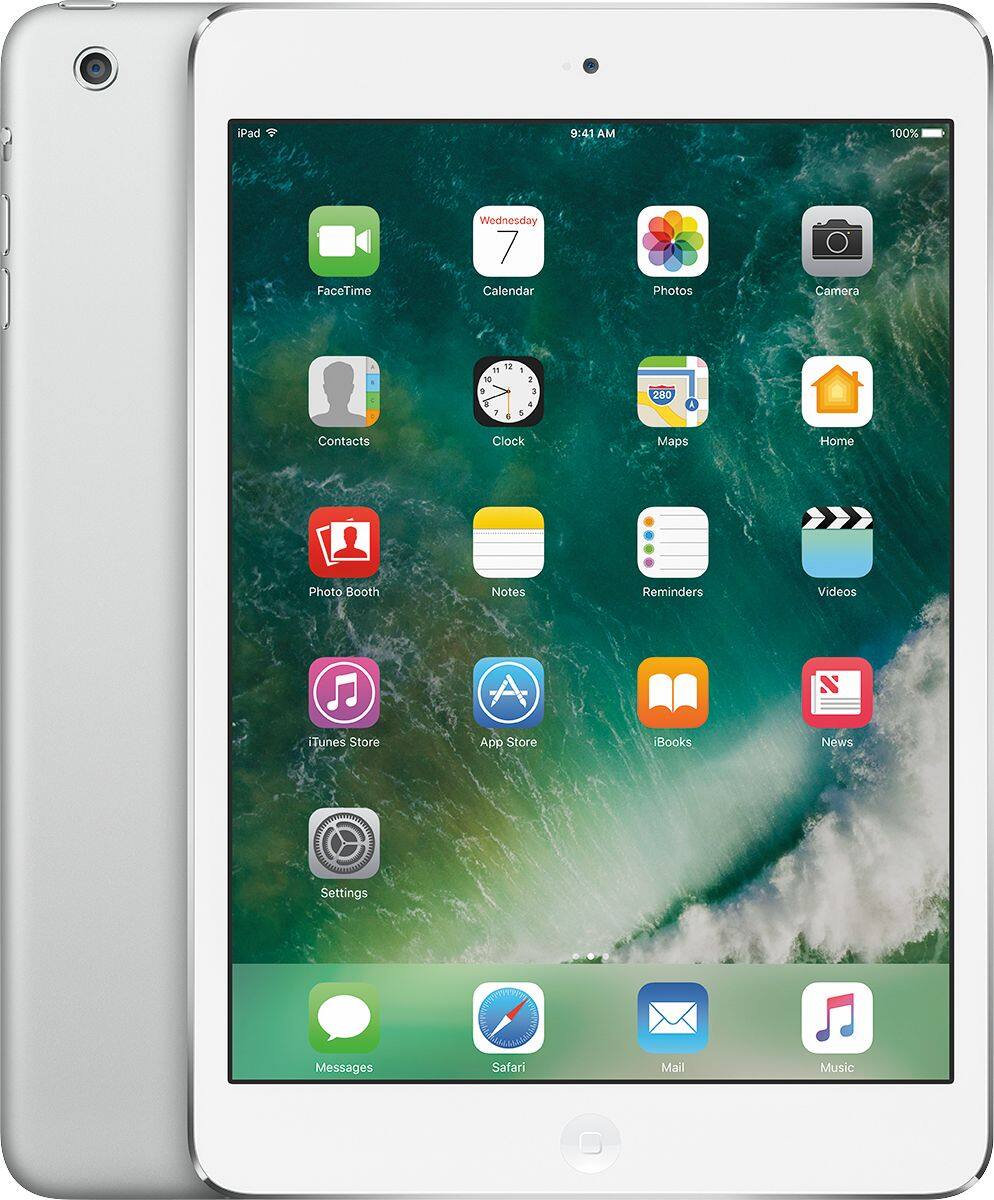 Angle. Apple - Geek Squad Certified Refurbished iPad mini 2 with Wi-Fi - 16GB - Silver.