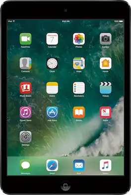 Apple - Geek Squad Certified Refurbished iPad mini 2 with Wi-Fi - 16GB - Space Gray
