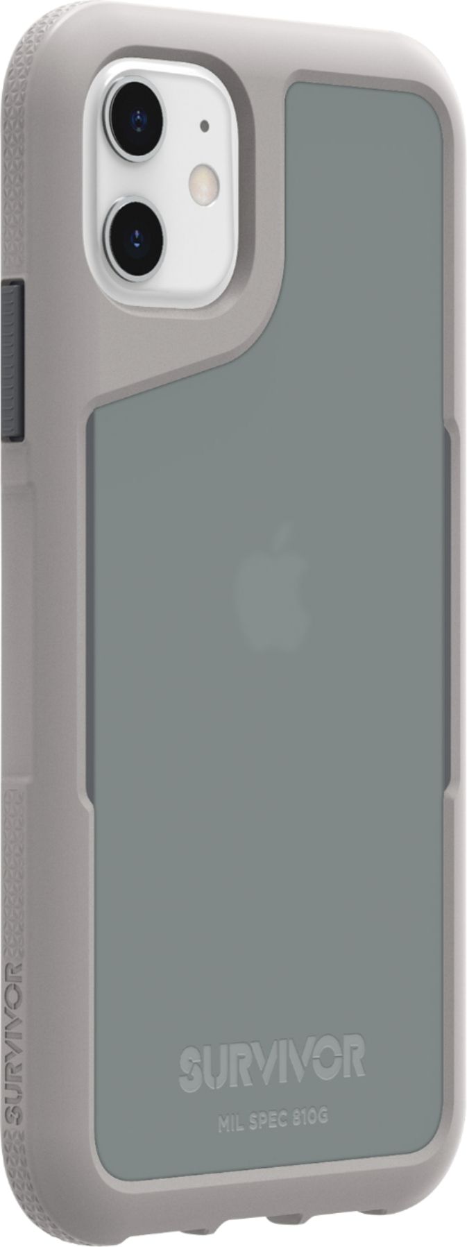 Angle View: Griffin Technology - Survivor Endurance Case for Apple® iPhone® 11 - Gray/Translucent