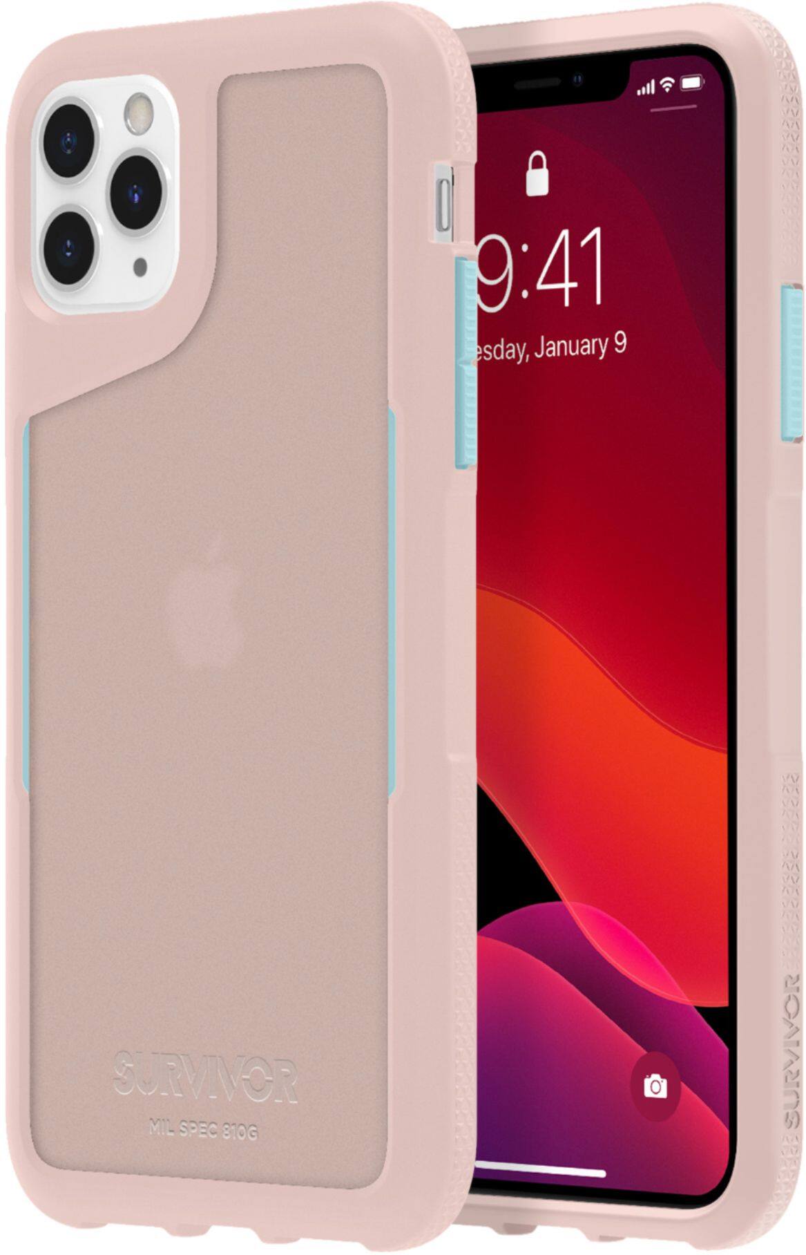 Alt View 11. Griffin Technology - Survivor Endurance Case for Apple® iPhone® 11 Pro Max - Blue/Translucent/Pink.