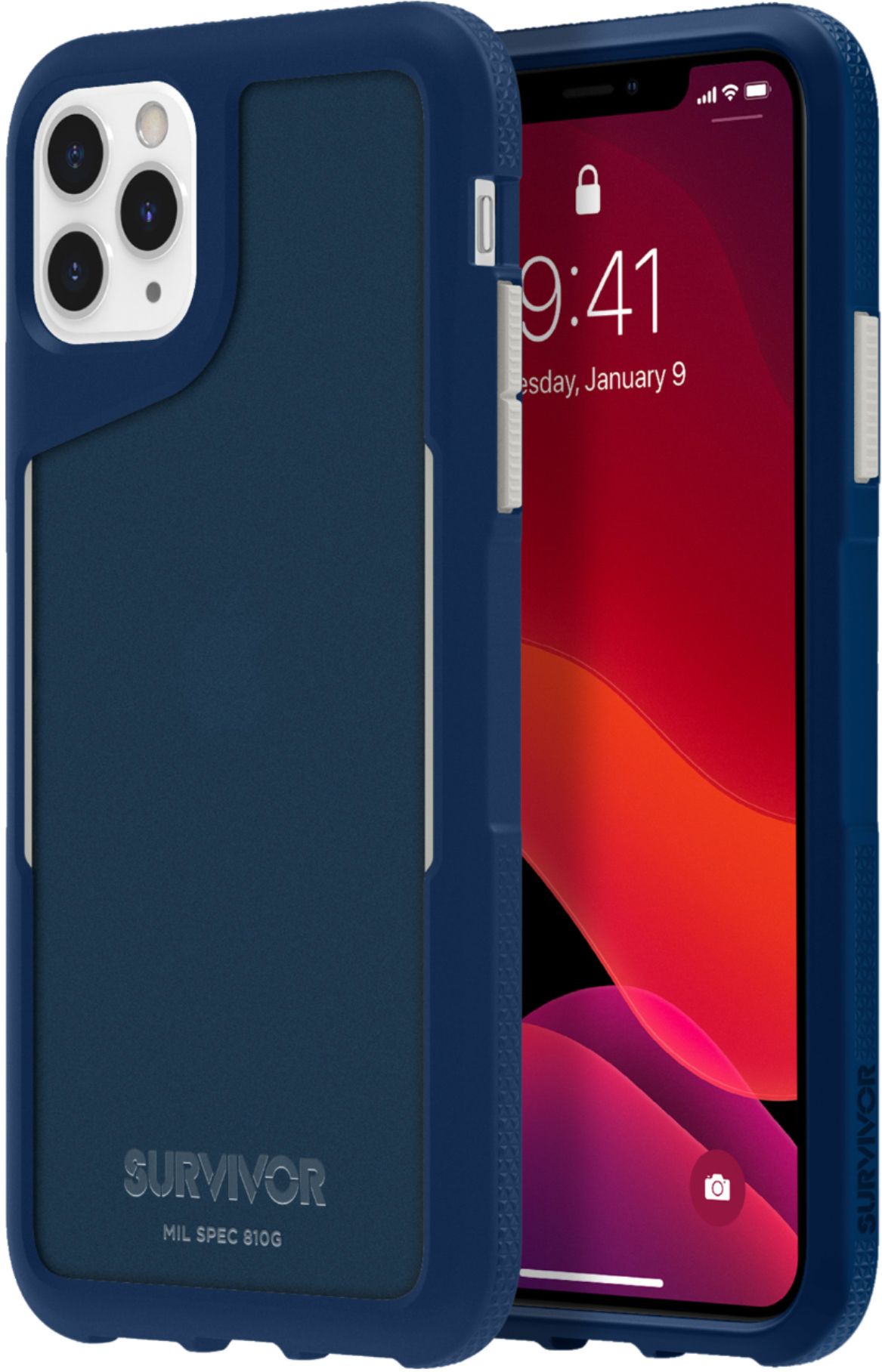 Alt View Zoom 11. Griffin Technology - Survivor Endurance Case for Apple® iPhone® 11 Pro Max - White/Navy.