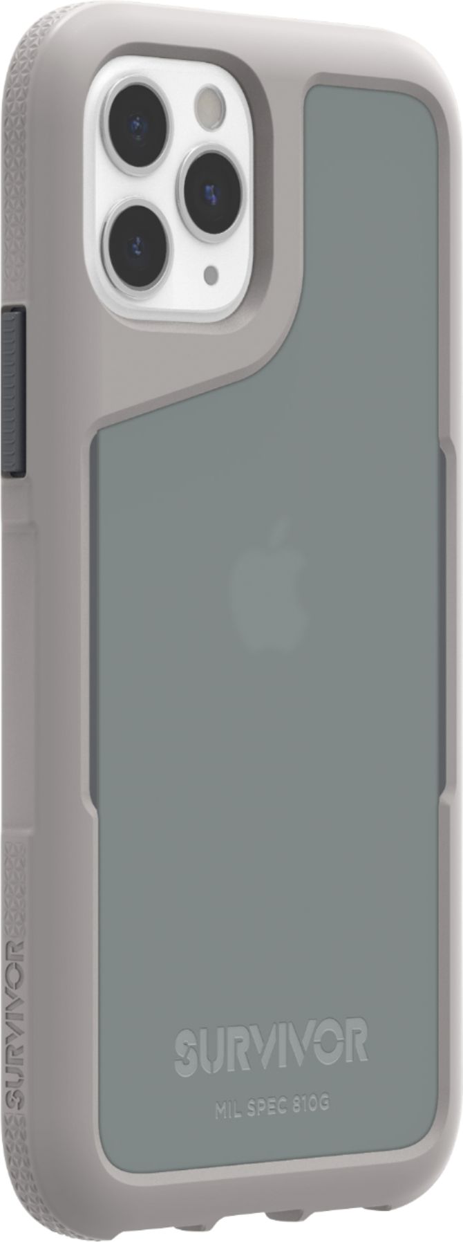 Angle View: Griffin Technology - Survivor Endurance Case for Apple® iPhone® 11 Pro - Gray/Translucent
