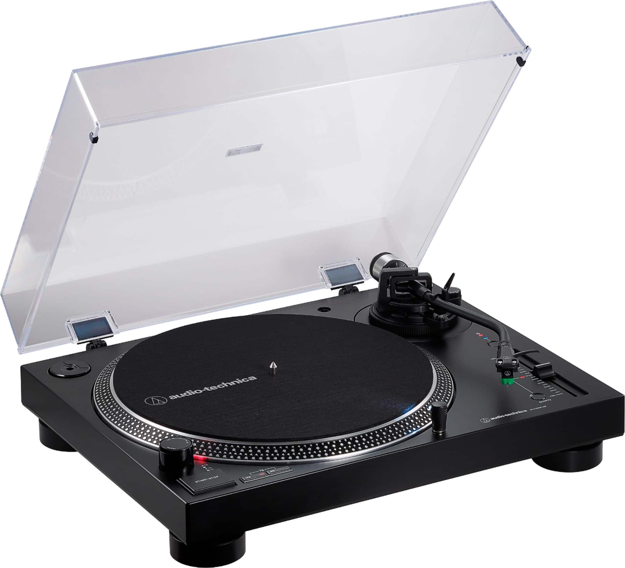 Angle. Audio-Technica - ATLP120XBT Bluetooth Stereo Turntable - Black.