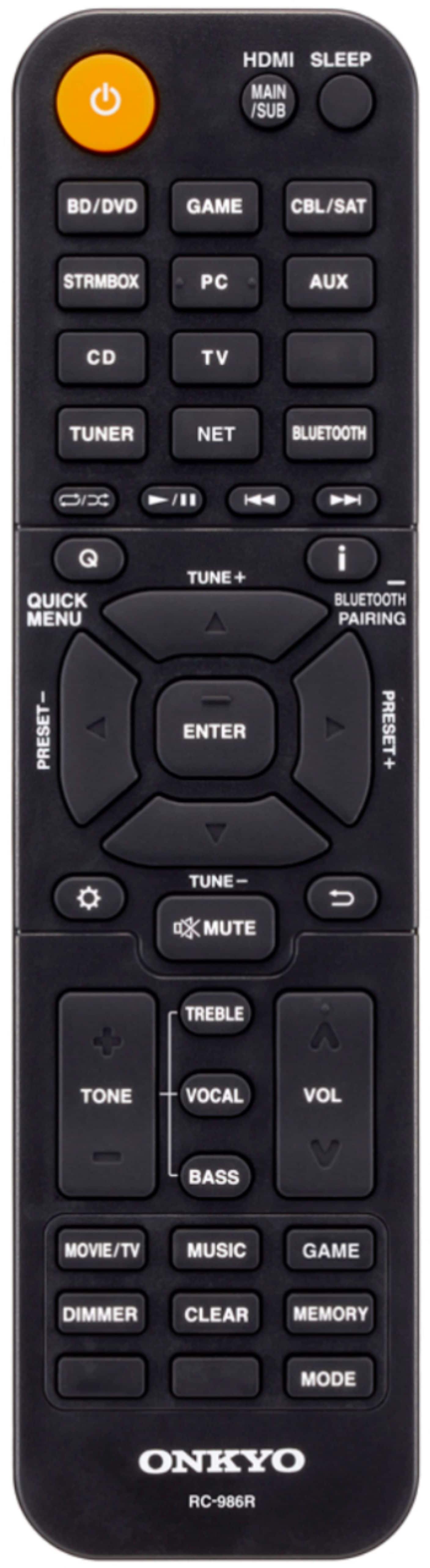 Alt View 12. Onkyo - TX-NR5100 80W 7.2-Ch. with Dolby Atmos Home Theater and Gaming AV Receiver with Alexa Compatible - Black.