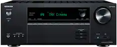 Front. Onkyo - TX-NR6100 7.2 Channel THX Certified Network A/V Receiver - Black.