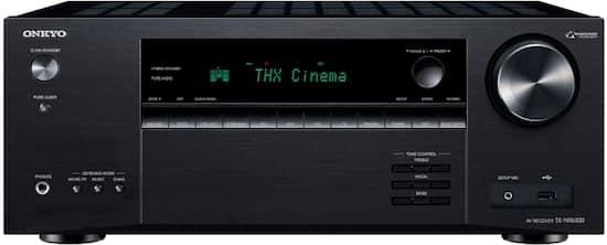 Front. Onkyo - TX-NR6100 7.2 Channel THX Certified Network A/V Receiver - Black.