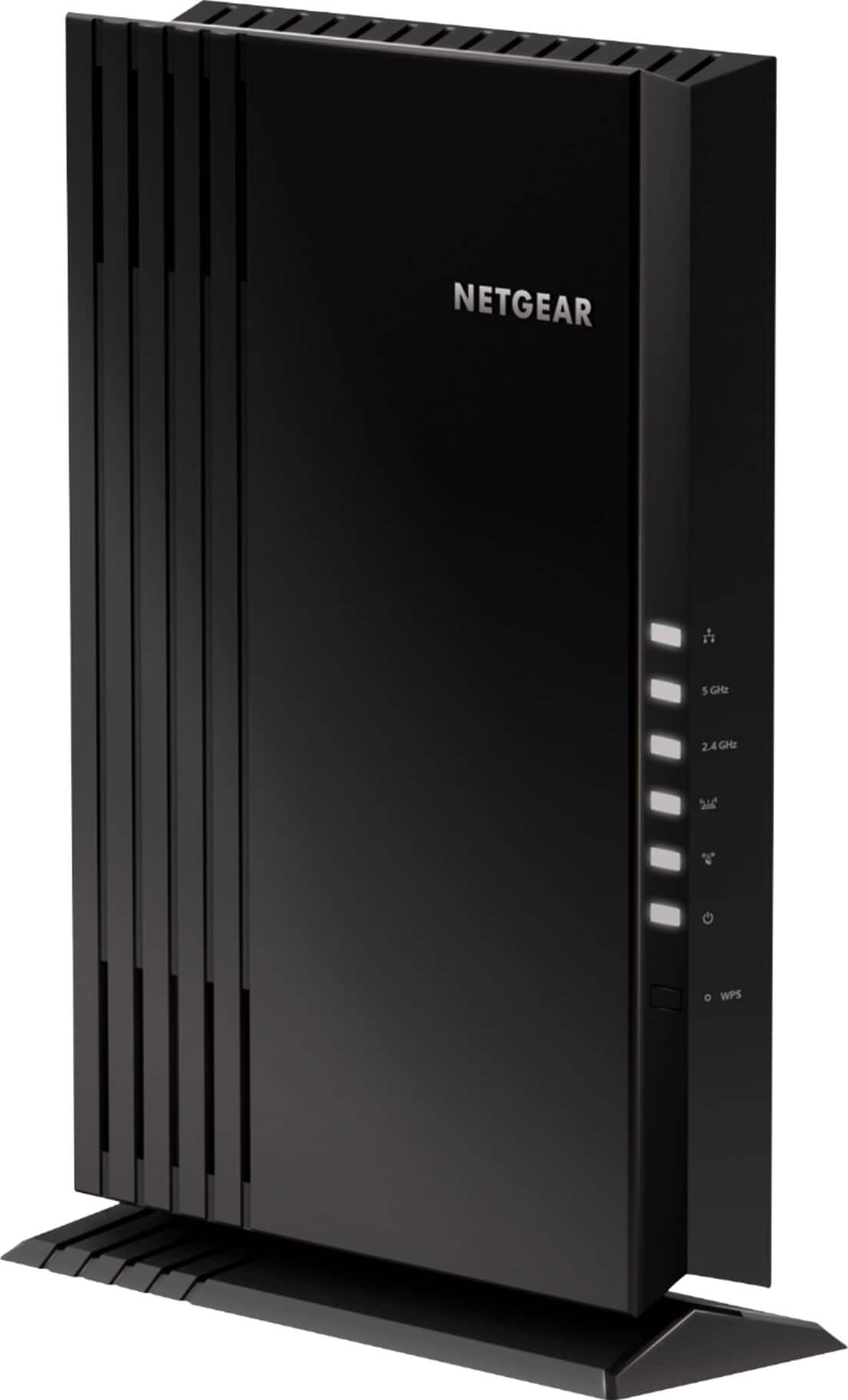 Front. NETGEAR - EAX20 AX1800 Wi-Fi 6 Mesh Desktop Range Extender and Signal Booster.