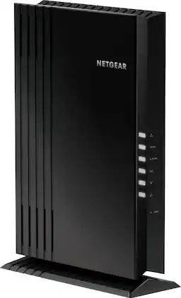 NETGEAR - EAX20 AX1800 Wi-Fi 6 Mesh Desktop Range Extender and Signal Booster - Black