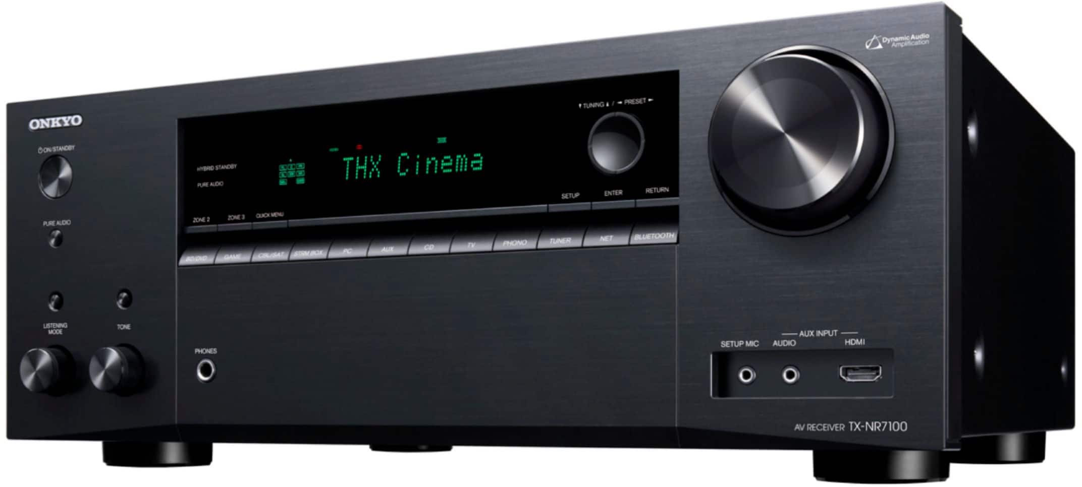 Left. Onkyo - TX-NR7100 9.2 Channel THX Certified Network A/V Receiver - Black.