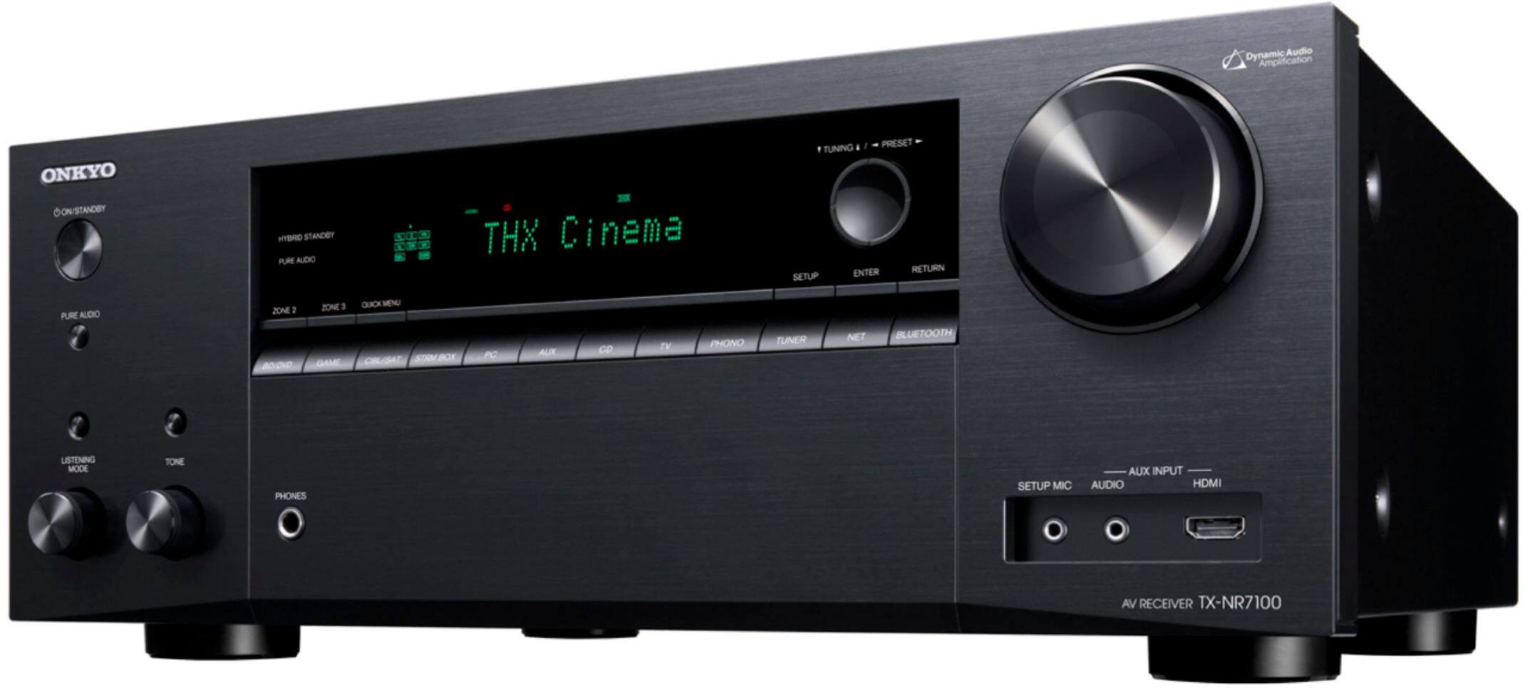 Left. Onkyo - TX-NR7100 9.2 Channel THX Certified Network A/V Receiver - Black.