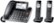 Left Zoom. Panasonic - KX-TGF882B Link2Cell DECT 6.0 Expandable Corded/Cordless Phone with Digital Answering System and Smart Call Blocker - Black.
