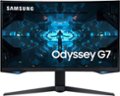 Front Zoom. Samsung - Odyssey G7 32" LED Curved QHD FreeSync and G-SYNC Compatible Monitor with HDR (DisplayPort, HDMI) - Black.