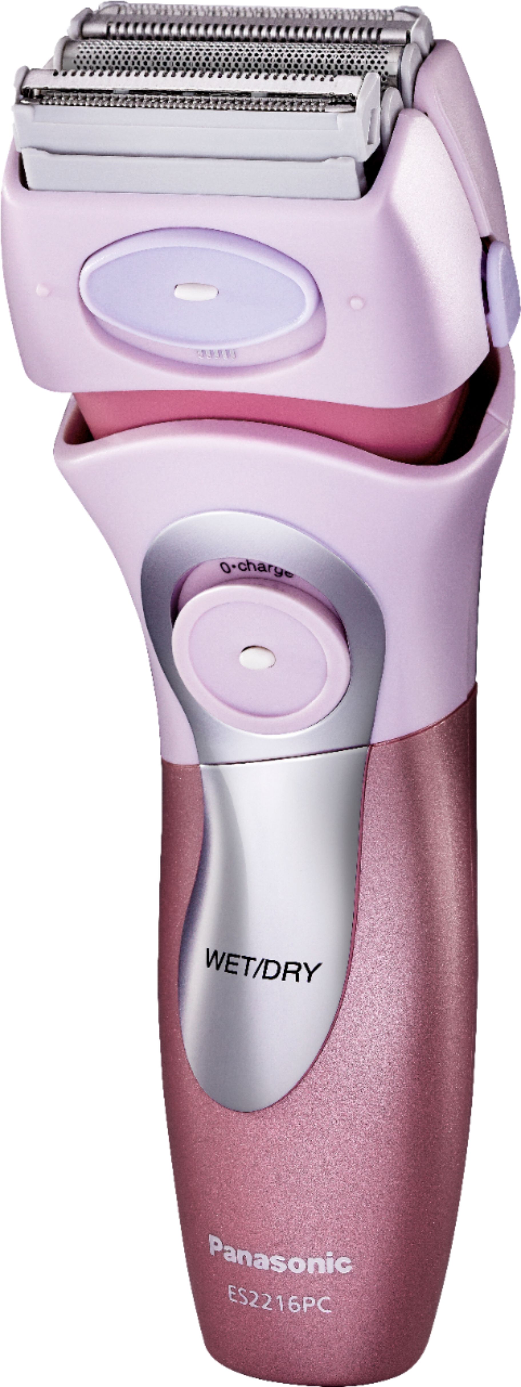 Angle View: Panasonic ES2216PC Women's 4-Blade Electric Shaver with Bikini Attacvhment, Wet/Dry