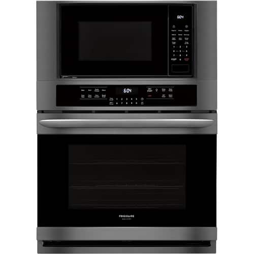 Frigidaire - Gallery Series 30" Double Electric Convection Wall Oven with Built-In Microwave-Front_Standard 