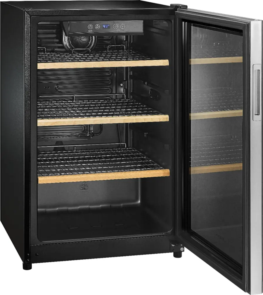 Alt View 15. Insignia™ - 130-Can Beverage Cooler - Silver.