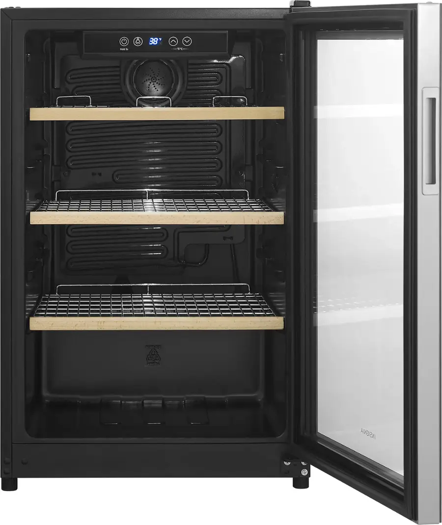 Alt View 17. Insignia™ - 130-Can Beverage Cooler - Silver.