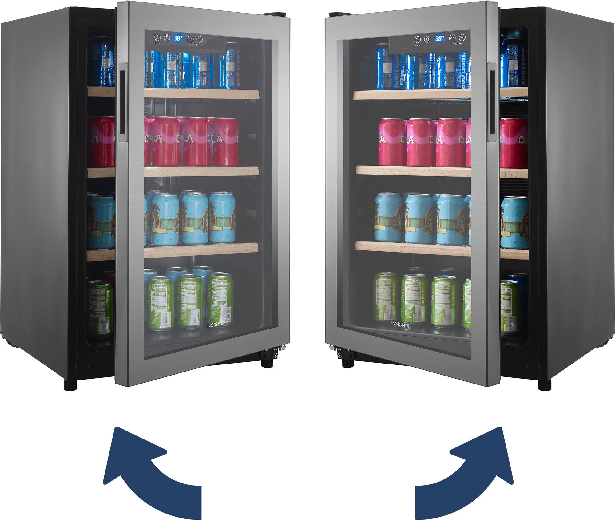 Zoom in on Alt View Zoom 20. Insignia™ - 130-Can Beverage Cooler - Silver.