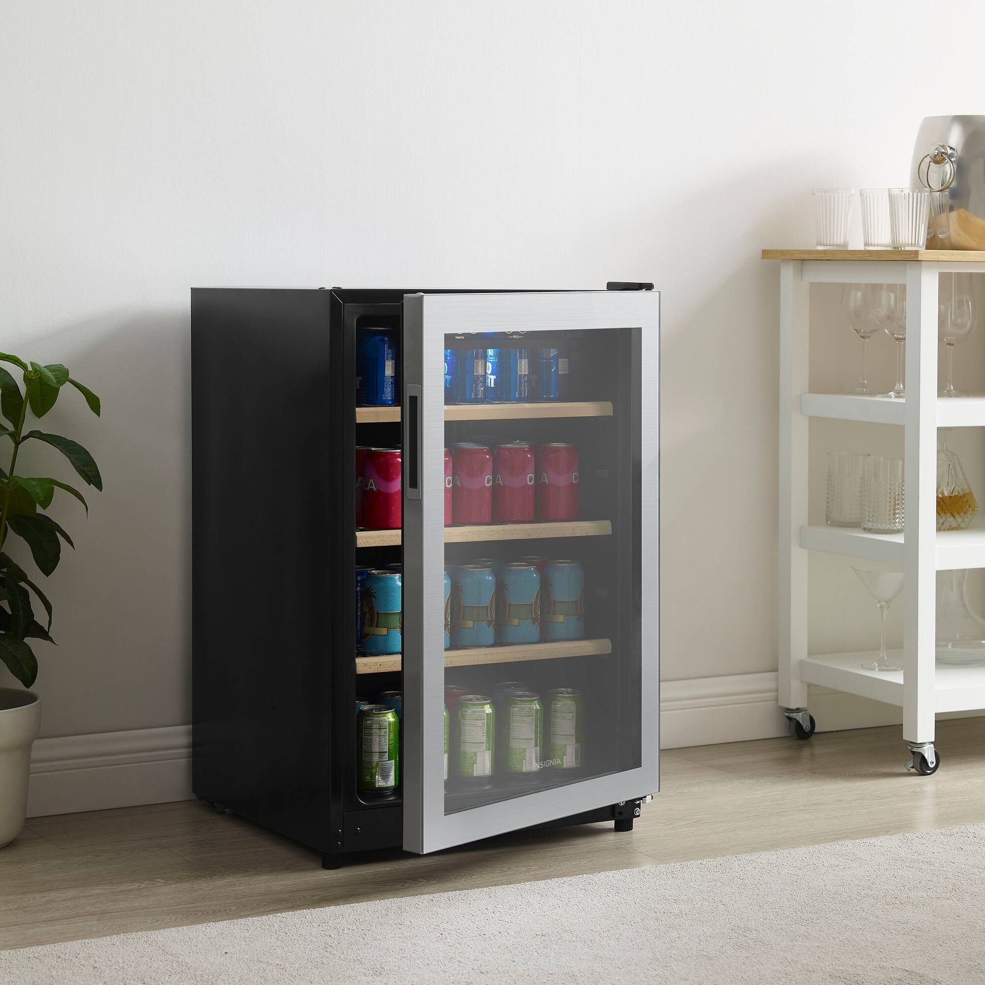 Zoom in on Alt View Zoom 21. Insignia™ - 130-Can Beverage Cooler - Silver.