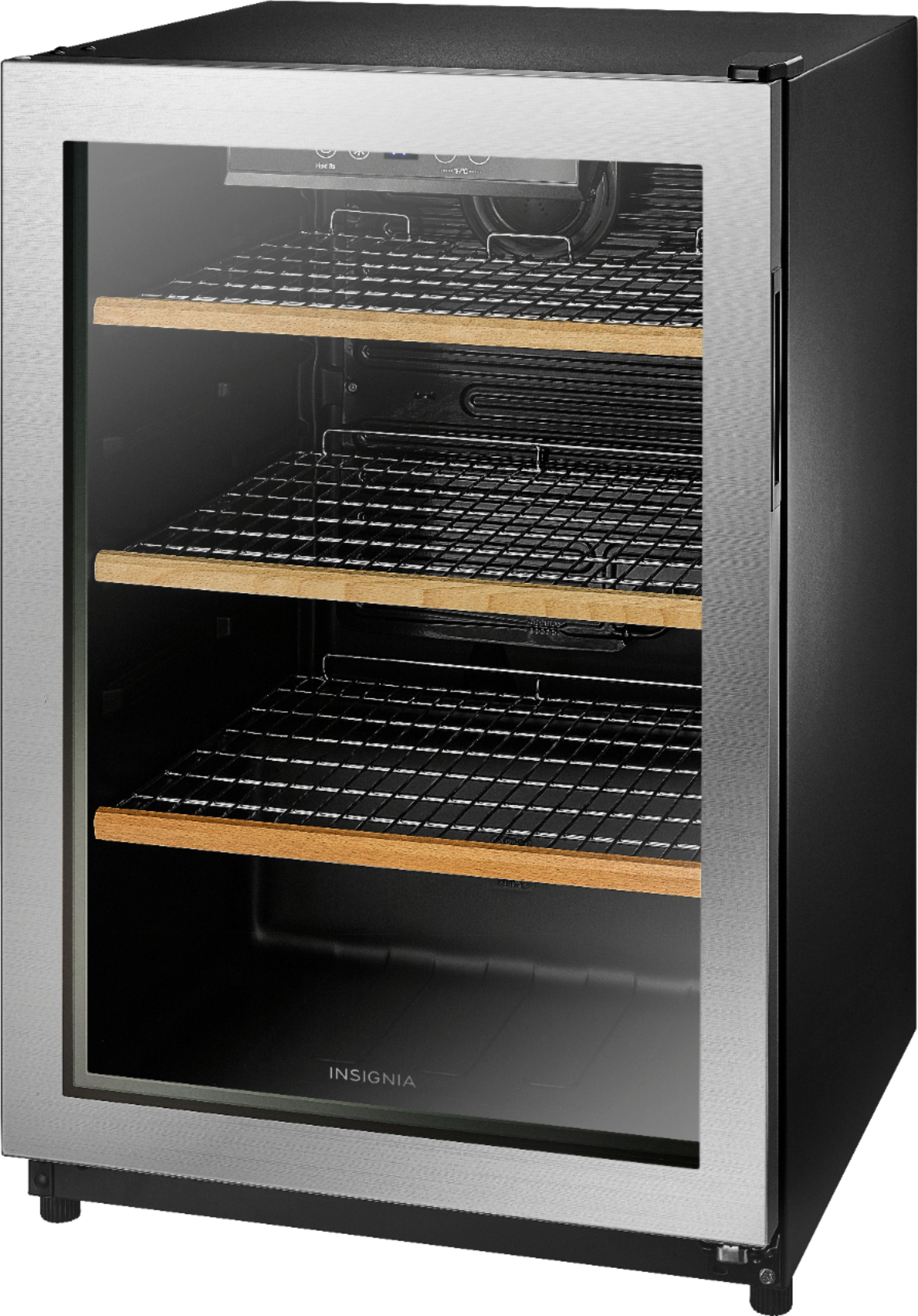 Left View: Sub-Zero - Designer 86-Bottle Built-In Dual Zone Wine Cooler with Refrigerator Drawers - Custom Panel Ready