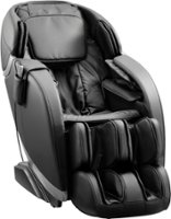 Insignia™ - 2D Zero Gravity Full Body Massage Chair - Black with silver trim - Front_Zoom