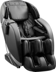 Insignia™ - 2D Zero Gravity Full Body Massage Chair - Black with silver trim - Front_Zoom