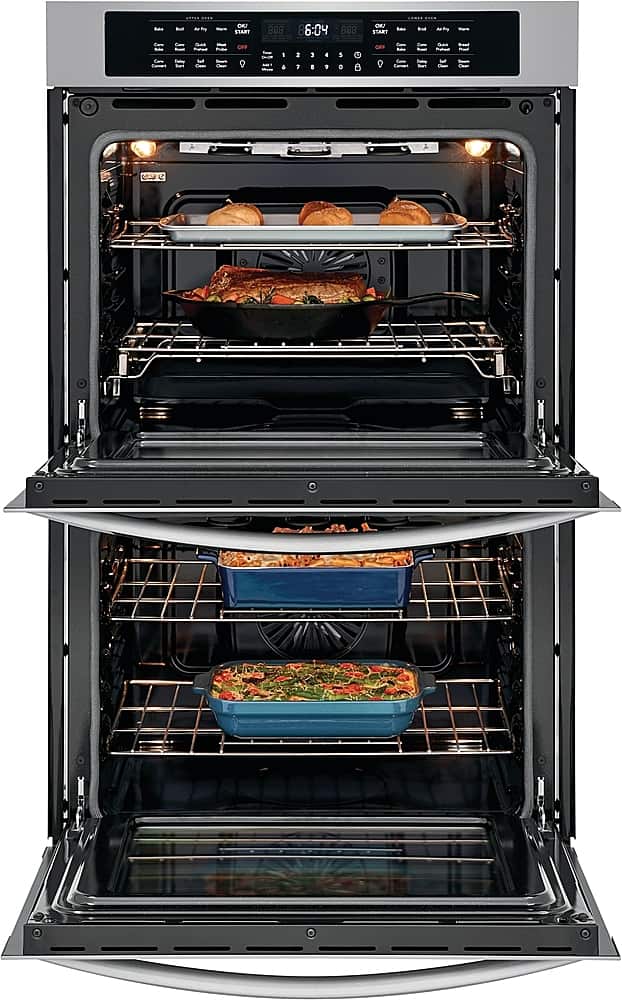 Alt View 22. Frigidaire - Gallery Series 30" Built-In Double Electric Air Fry Wall Oven.