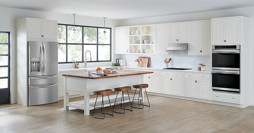 Alt View 30. Frigidaire - Gallery Series 30" Built-In Double Electric Air Fry Wall Oven.