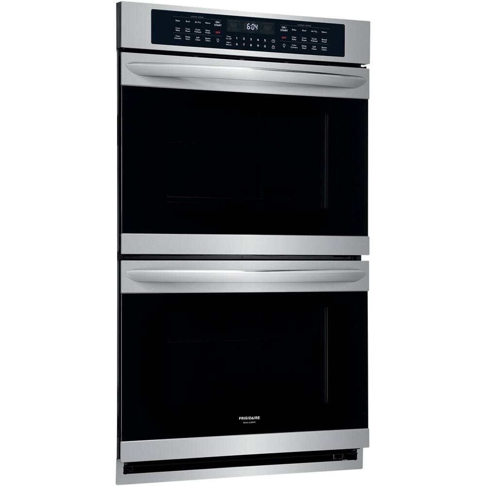 Left. Frigidaire - Gallery Series 30" Built-In Double Electric Air Fry Wall Oven.