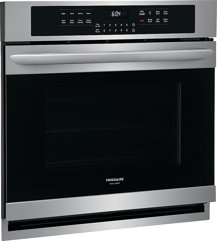 Left View: Wolf - E Series Professional 30" Built-In Single Electric Convection Steam Oven