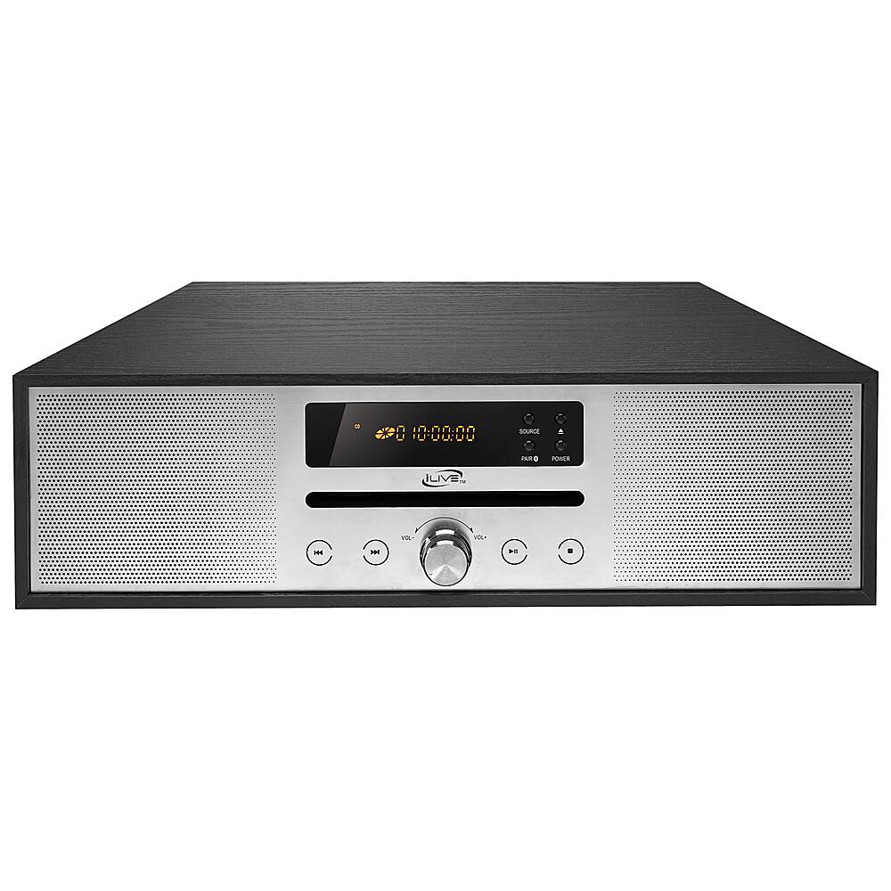 Angle. iLive - iLive  Bluetooth CD Home Stereo System - Silver.