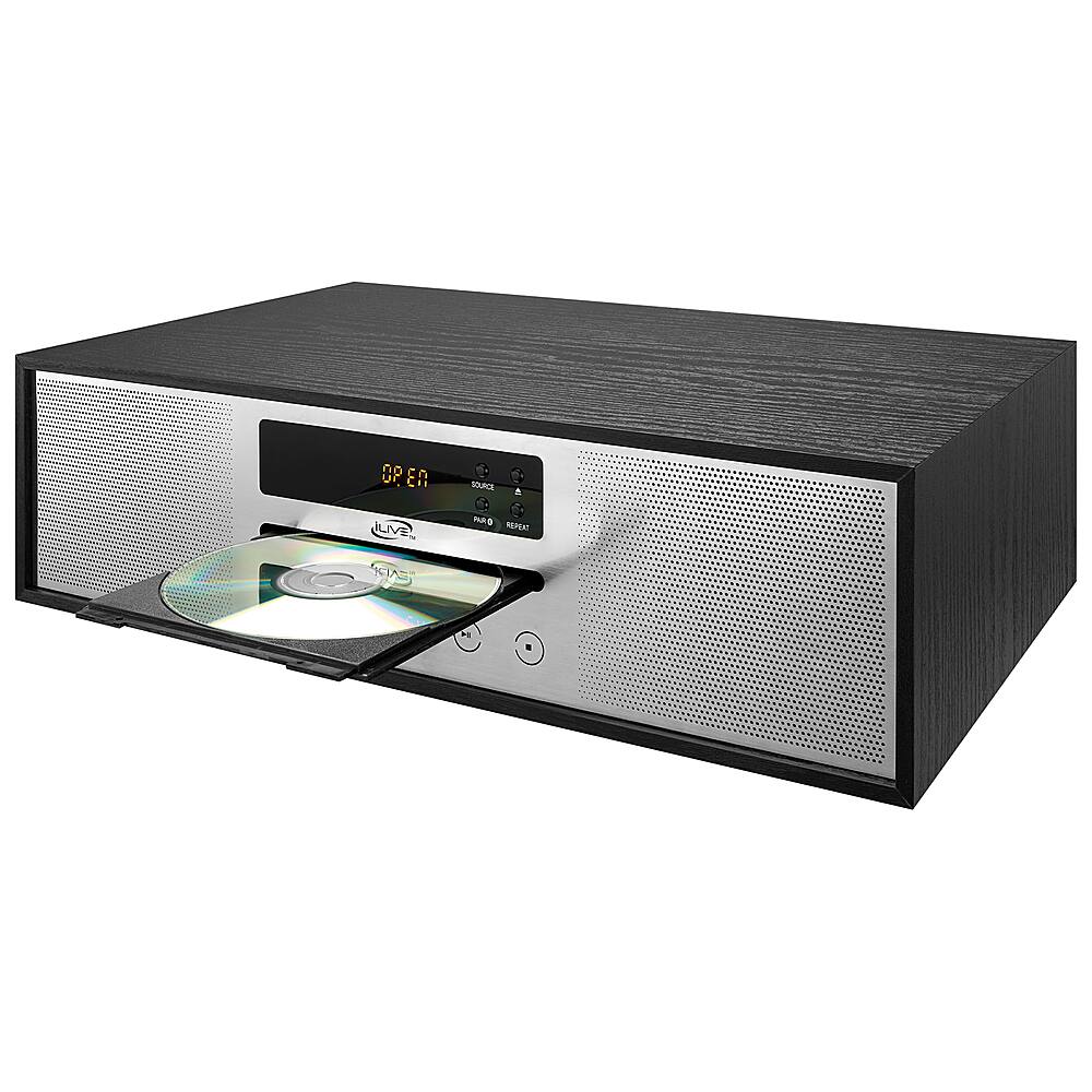 Alt View 11. iLive - iLive  Bluetooth CD Home Stereo System - Silver.