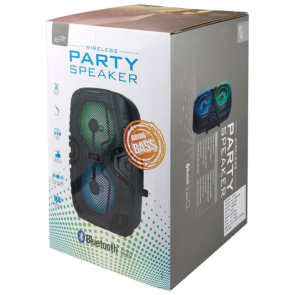 Alt View 16. iLive - iLive Wireless Tailgate Party Speaker - Black.