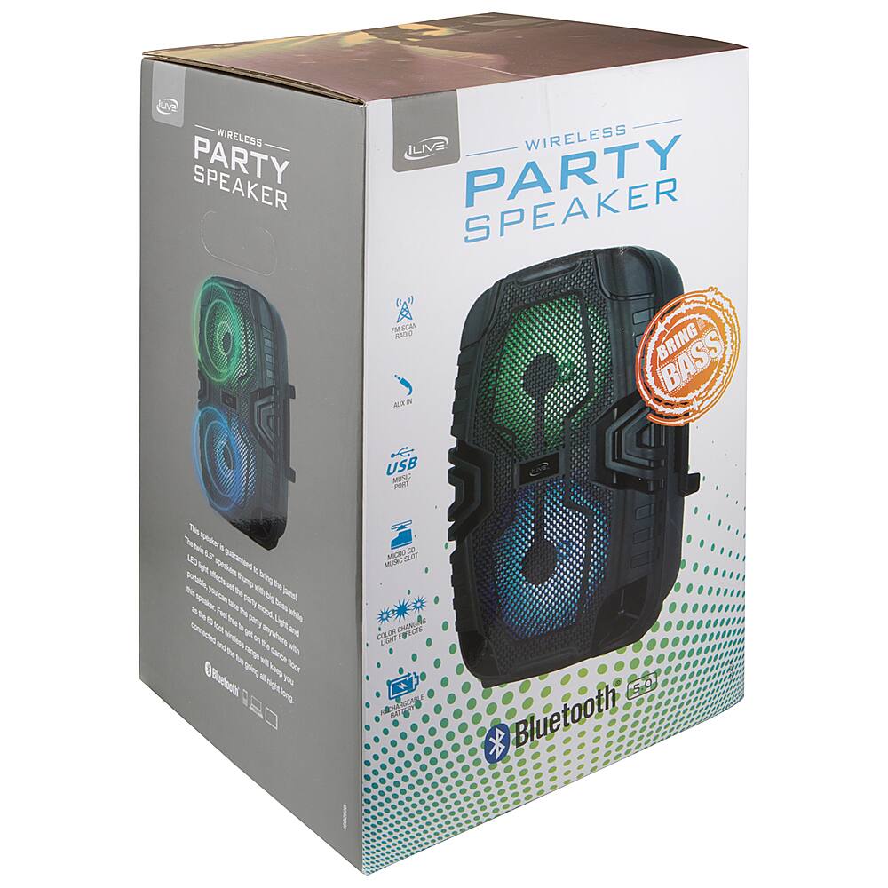 Alt View 17. iLive - iLive Wireless Tailgate Party Speaker - Black.