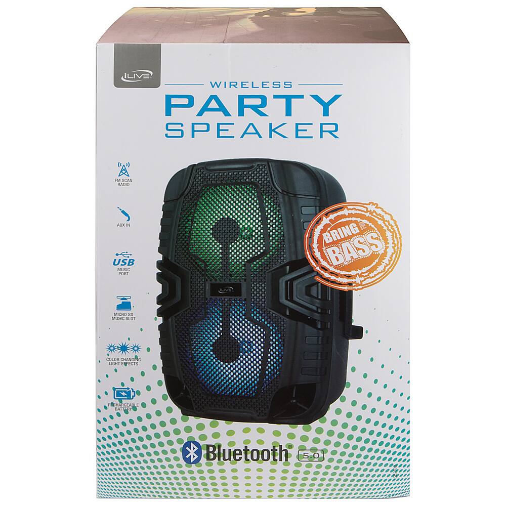 Alt View 18. iLive - iLive Wireless Tailgate Party Speaker - Black.