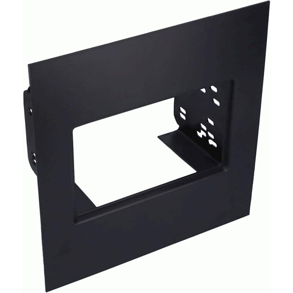 Angle. Metra - Double DIN Radio Kit for Most Vehicles - Black.