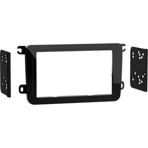 Left. Metra - Dash Kit for Select 2005-2019 Volkswagen Jetta Passat Beetle Tiguan GTI CC Eos Golf Rabbit - High Gloss Black.