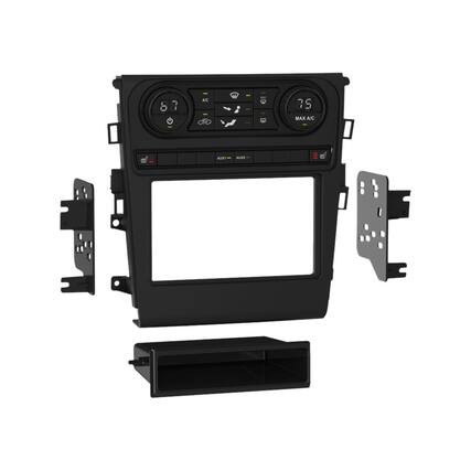 Front. Metra - Dash Kit for Select 2017-2020 Ford Fusion DIN - Black.