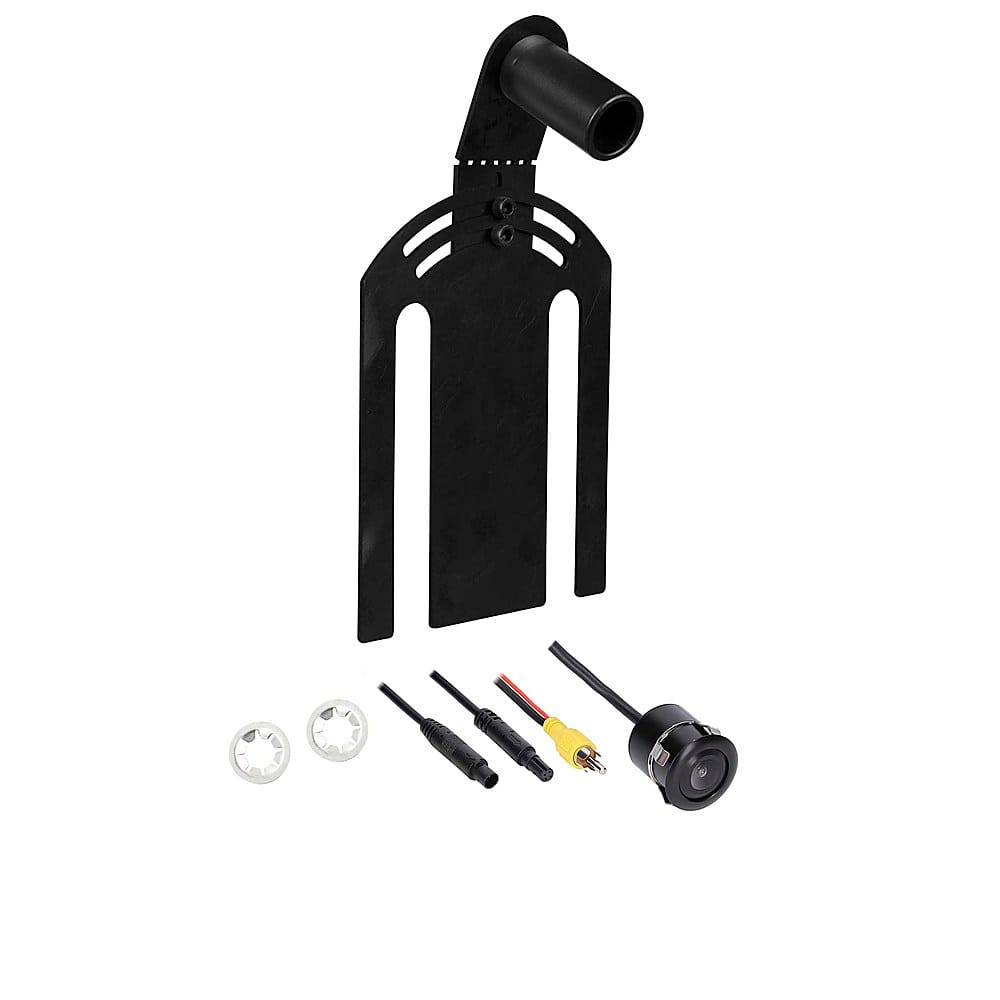 Left. Metra - Multi-Adjustable Bracket and Camera for Select Jeep Wrangler Vehicles - Black.