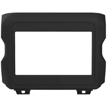 Front. Metra - Dash Kit for Select 2018-2023 Jeep Wrangler Gladiator Wrangler JL DIN DDIN - Matte Black.