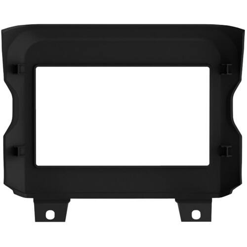Alt View 13. Metra - Dash Kit for Select 2018-2023 Jeep Wrangler Gladiator Wrangler JL DIN DDIN - Matte Black.