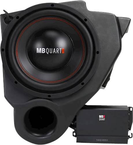 Front. MB Quart - Polaris RZR (2014-current) 400W Stage 2 Subwoofer System - Black.