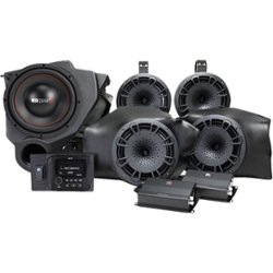 MB Quart - Polaris RZR (2014-current) 5 Speaker 800W Stage 5 Audio System - Black - Front_Zoom