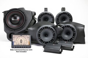 MB Quart - Polaris RZR (2014-current) 5 Speaker 800W Stage 5 Audio System - Integrates with Ride Command - Black - Front_Zoom
