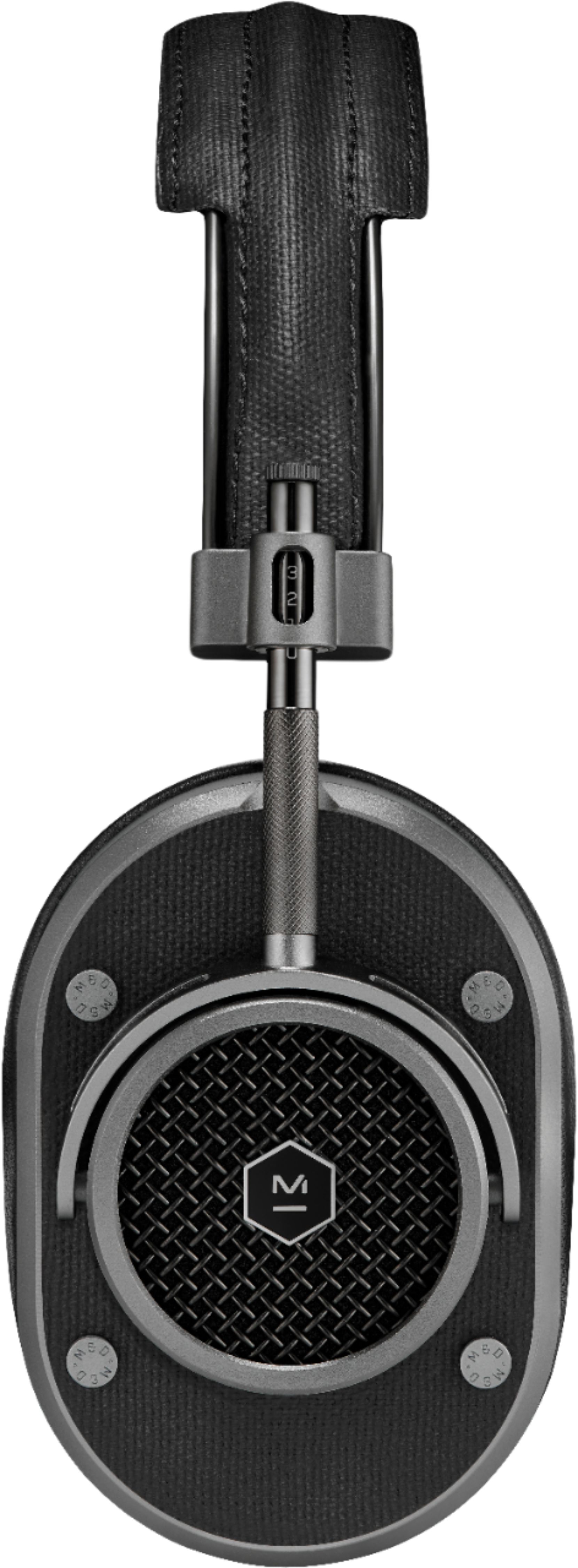 Angle View: Master & Dynamic - MH40 Wireless Over-the-Ear Headphones - Gunmetal/Black