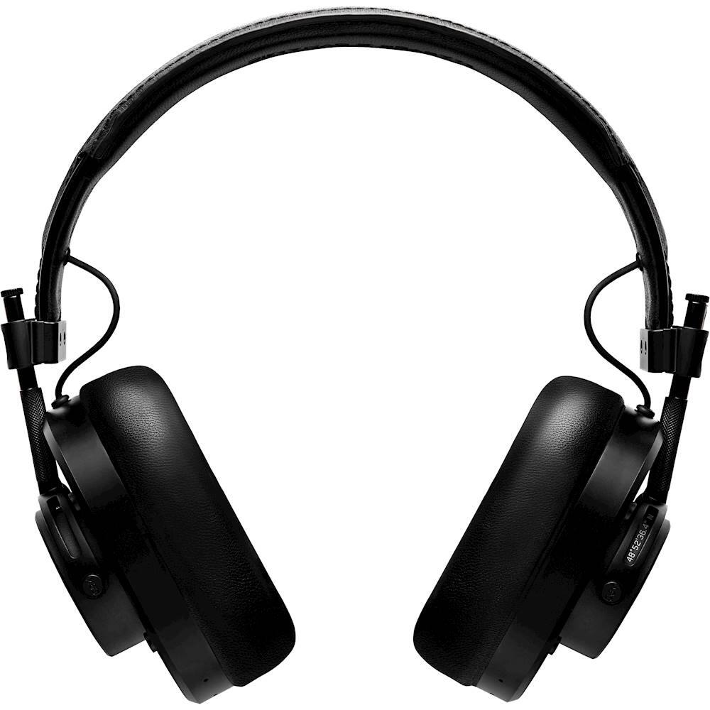 Front. Master & Dynamic - MH40 Wireless Over-the-Ear Headphones - Black.
