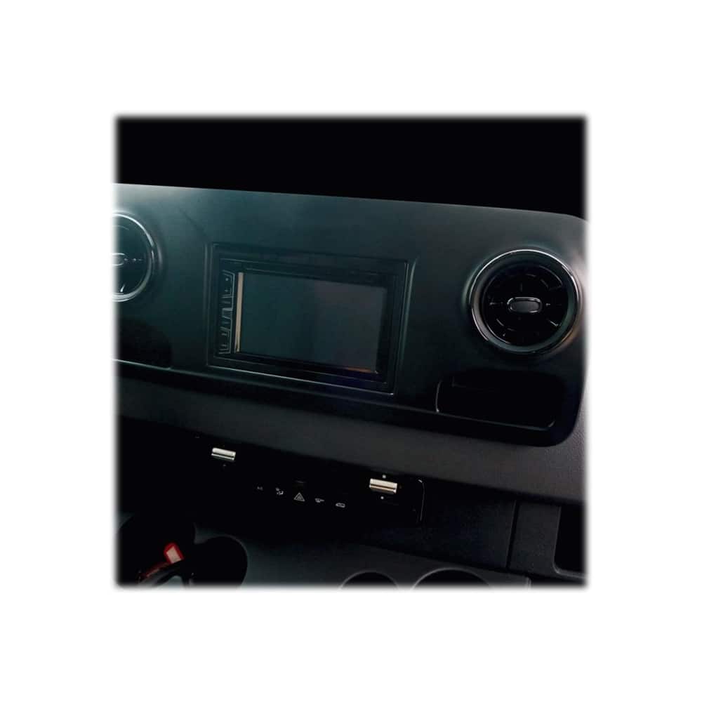 Alt View 11. Metra - Dash Kit for Select 2019-2023 Mercedes-Benz Sprinter DDIN - Gloss Black.