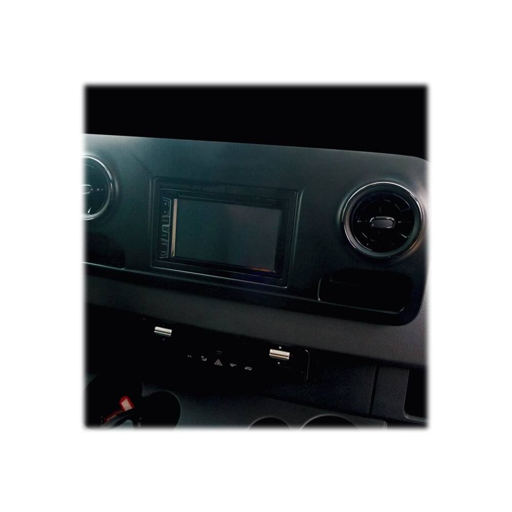 Alt View 11. Metra - Dash Kit for Select 2019-2023 Mercedes-Benz Sprinter DDIN - Gloss Black.