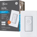 Front Zoom. GE - CYNC Smart Switch, No Neutral Wire Required, On-Off Button Style with Bluetooth and 2.4 GHz Wifi (Packaging May Vary) - White.