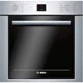 Bosch - 500 Series 24" 2.8 Cu. Ft. Built-In Single Electric Wall Oven with True Convection - Stainless Steel